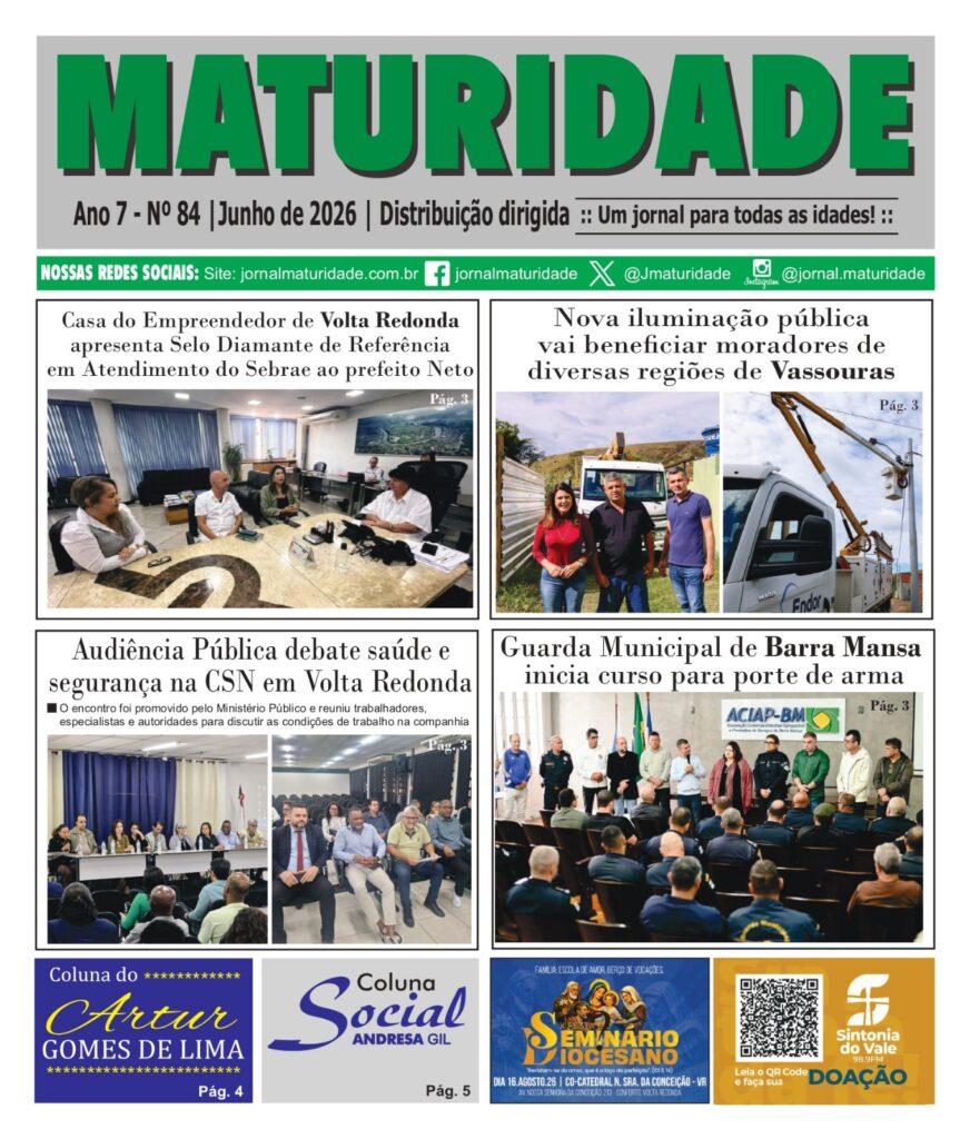 JORNAL MATURIDADE: EDIÇÃO JUNHO 1