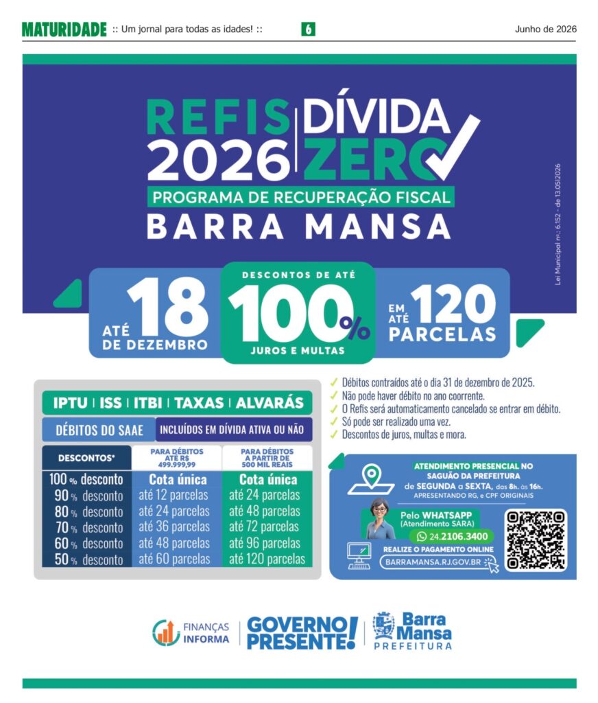 JORNAL MATURIDADE: EDIÇÃO JUNHO 6